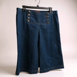 Bandolino Dark Blue Cropped Sailor Jeans